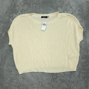 Lauren Ralph Lauren Womens Knit Sweater Winter Cream L Cotton/Viscose NWT 3272 - Picture 1 of 11