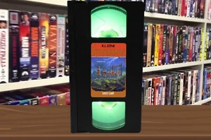 Goosebumps Book: Ghost Camp VHS Lamp + Remote - Picture 1 of 2