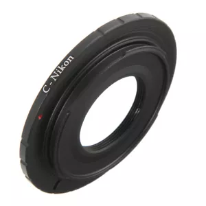 C Mount Cine Movie lens to Nikon F AI D5600 D850 D7500 D7200 D7100 D750 D3400 - Picture 1 of 4