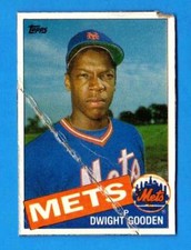 1985 Topps Side Panel DWIGHT GOODEN (vg-) New York Mets