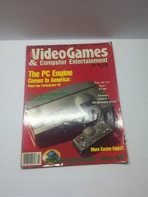 Video Games And Computer Entertainment July 1989 TurboGrafx-16 Zelda II W/MAP - Image 1 of 4