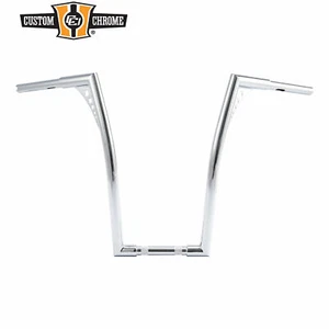 1.25" Fat 20" Rise Handlebar Bar Fit For Harley Softail Dyna Sportster XL Chrome - Picture 1 of 5