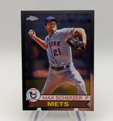 Max Scherzer 2023 Topps Chrome Lids Mitchell & Ness Exclusive #79-4 Rangers - Image 1 of 2