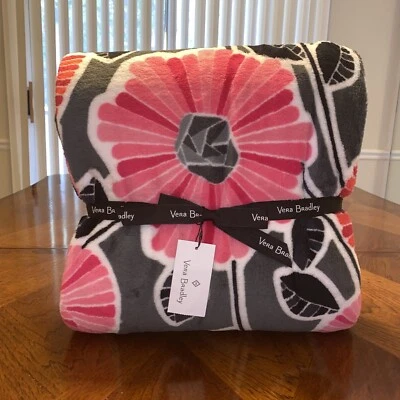 NWT Vera Bradley Throw Blanket In Cherry Blossom - Image 1 of 4