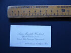 Calling card Paris 1900s Louis Meredith Howland Special Commisioner US Embassy