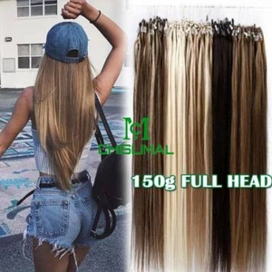 Highlight Microring Loop Remy Human Hair Extensions Professional 16inch - 28inch - Picture 1 of 17