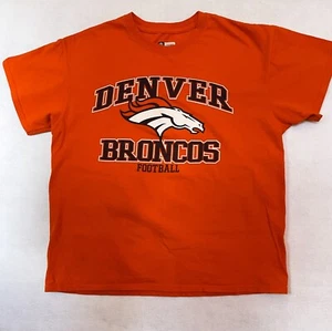 Denver Broncos Short Sleeve Size Large NFL Team Apparel 100% Cotton T-Shirt - Picture 1 of 3