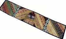60" BLACK VINTAGE SARI GIFT FOR HER SEQUIN WALL DÉCOR HANGING TAPESTRY RUNNER