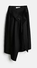 Woman's rokh H&M collaboration Wool blend belt detail skirt BLACK SIZE usa 8