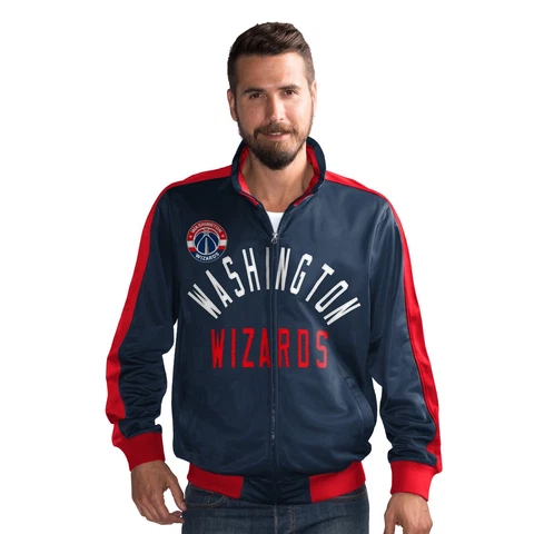 Washington Wizards NBA G-III Sports FINAL FOUR Full Zip Track Jacket - Navy Cover