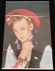 BOY GEORGE RARE 1983 ORIGINAL VINTAGE FAB HUGE POSTER Duran Duran Cyndi Lauper  - Picture 1 of 2