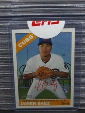 2015 Topps Heritage Javier Baez Red Ink Real One RC Rookie Auto /66 #ROA-JB