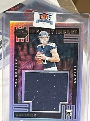 2023 Panini Illusions Instant Impact Patch Will Levis RC Tennessee Titans - Image 1 of 2