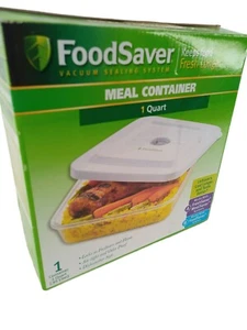 FoodSaver 1 Quart Meal Container Airtight & Odor Proof Mealsaver Food saver New! - Picture 1 of 7