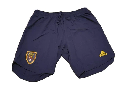 ADIDAS REAL SALT LAKE MLS SOCCER HOME AUTHENTIC SHORTS EH6190 NIGHT SKY Large Cover