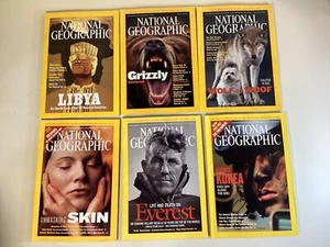 National Geographic Magazine - 6 Specific Issues 2000-2003 - Includes Two Maps - Imagen 1 de 21
