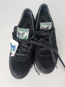 Mephisto Match Runoff Airjet Men Sz 6.5 US Black Tumbled Leather Caoutchouc... - Picture 1 of 10