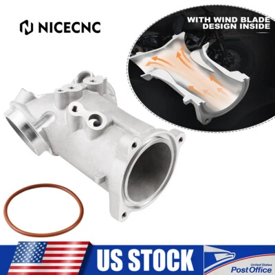 NICECNC 55mm Intake Manifold For Harley Road Tri Glide Ultra FLHTCUTG 2017-22 M8 - Image 1 of 4