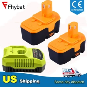 1/2Pack P100 P104 Replacemment for Ryobi 18 Volt 3.6Ah Battery / Charger 13022 - Picture 1 of 19