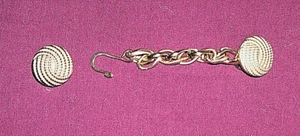 Clasp cape cloak 2 kinds: small crest or curves, fancy double chain - Picture 1 of 2