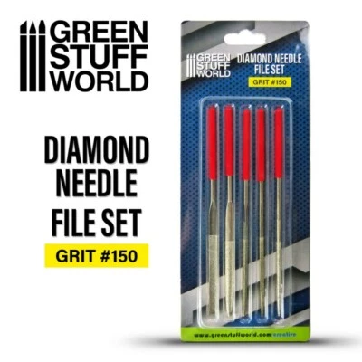 Set di 5 File LIME diamante diamantata 140mm - Grana150 Attrezzi Hobby creativi