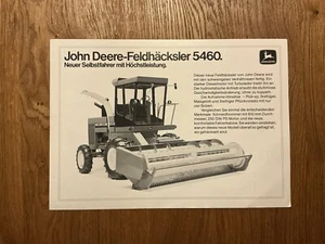 Orig. JOHN DEERE Feldhäcksler 5460 Prospekt Traktor Schlepper Brochure A3 - Bild 1 von 1