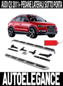 PEDANE LATERALI SOTTO PORTA AUDI Q3 8U 2011+ LOOK SPORTIVO - ACCIAIO INOX - Imagen 1 de 9