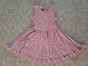 Girlhood Little Stocking Co 6 Girl Roller Skate Disco Ball Birthday Twirl Dress - Picture 1 of 5