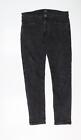 Crosshatch Mens Black Cotton Skinny Jeans Size 32 in L29 in Regular Button