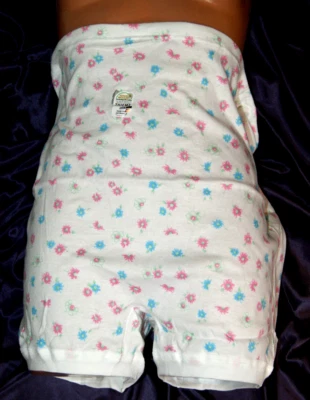 Neu! Höschen Langbeinslip Unterhose Schlüpfer Cotton weiß  rosa türkis THIEME 58 - Bild 1 von 3