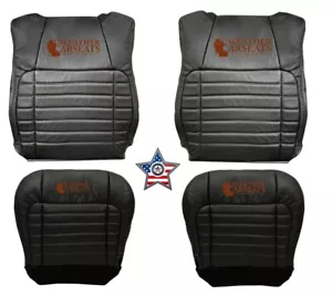 Ford F150 2003 Harley Davidson fundas de asiento delanteras completas de cuero negras - Imagen 1 de 6