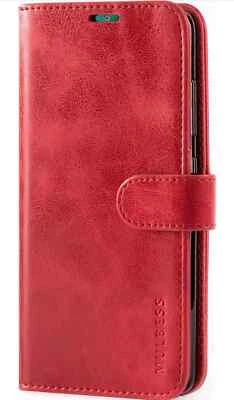 Vintage Nokia 2.2 Mobile Phone Case Flip Leather Wallet Wine Red Card Slot - Image 1 of 4