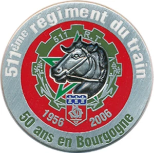 511° Régiment du Train, 1956 2006, coins argenté, avec pochette, LR PARIS (9084) - Imagen 1 de 4