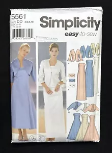 Simplicity 5561 Misses Evening Dresses-Jacket-Bolero-Bag 2003 Pattern 4-10 Uncut - Picture 1 of 2