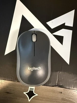 Logitech Wireless Mouse M185 Gray Bulk Never Used - Image 1 of 3