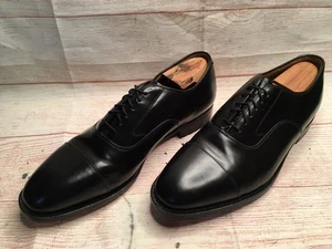 Johnson & Murphy Mens Optima Black Cap Toe Lace Up Dress Shoes Sz. 11.5 D - Picture 1 of 8
