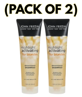 Champú potenciador activador JohnFrieda Sheer Blonde Highlight paquete de 2 8,45 oz Foto 1 de 4