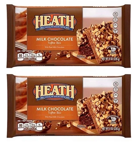 Heath Milk Chocolate English Toffee Bits 8 Oz