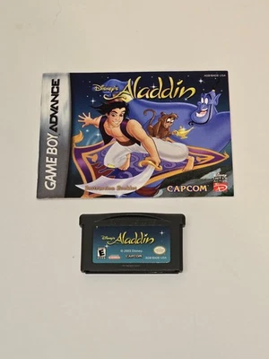 Disney's Aladdin Nintendo Game Boy Advance GBA Cartridge and Manual Tested WORKS - Image 1 of 4