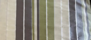 4 Metres Stripe Fabric Spice Isle Cream Lime Mocha Cushion Curtain Blind - Picture 1 of 5