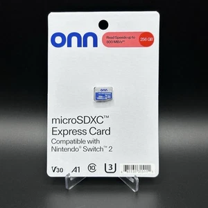 NINTENDO SWITCH 2 Compatible 256 GB Onn Micro SD EXPRESS Card Brand NEW SEALED - Picture 1 of 2