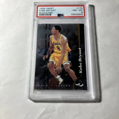 1998-99 Finest Kobe Bryant #175 With Coating PSA 8 Los Angeles Lakers - Image 1 of 2
