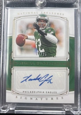 2019 Panini National Treasures - Assinaturas #S-RC Randall Cunningham (AU) Eagles - Imagem 1 de 2