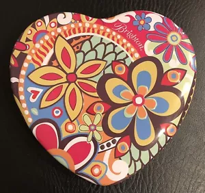 Brighton Heart Metal Tin Storage Case - Colorful Flowers - Picture 1 of 9