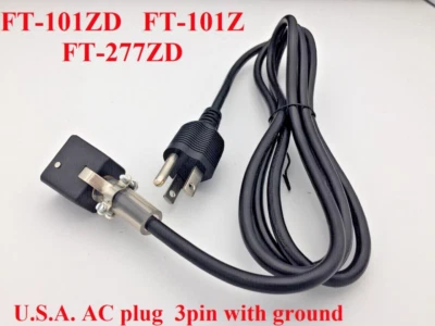 Yaesu Sommerkamp FT-101ZD FT101Z ZS FT-277ZD FT101Z AC Netzkabel Kabel USA STECKER - Bild 1 von 4