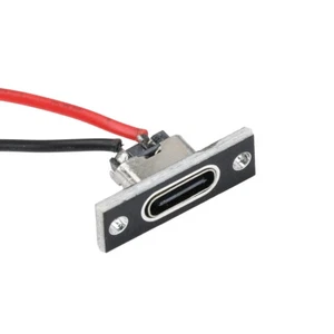 Porta presa USB C TYPE C 2 pin impermeabile femmina con foro vite interfaccia di ricarica - Foto 1 di 26