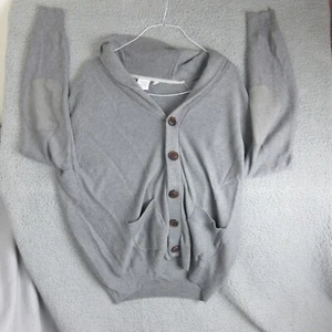 Oscar De La Renta Sweater Mens Extra Large Gray Lightweight Cardigan Grandpa - Picture 1 of 11