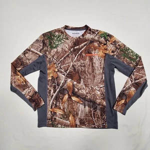 Small NOMAD Realtree Edge Camo & Gray Mesh Breathable Hunting Shirt 40" FLAW - Picture 1 of 10