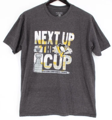 OLD TIME HOCKEY NHL Tee Shirt Men's Size XL Gray Graphic Pittsburgh Penguins - Image 1 of 4