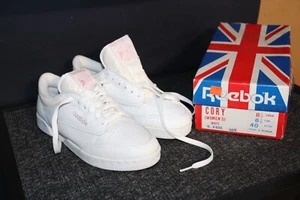 Vintage Womens 1980's Reebok Cory Low Cut White/Pink Sz 8.5 - Picture 1 of 19